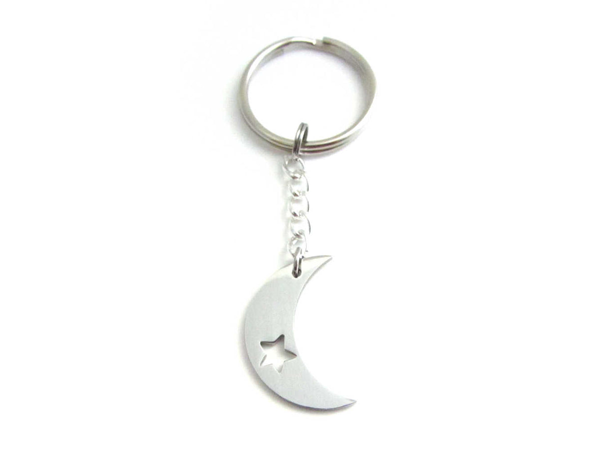 Ornate Moon Keychain, Moon Keyring, Crescent Moon, Planet Charm, Space  Gift, Pagan Keychain, Moon Gifts, Fangirl